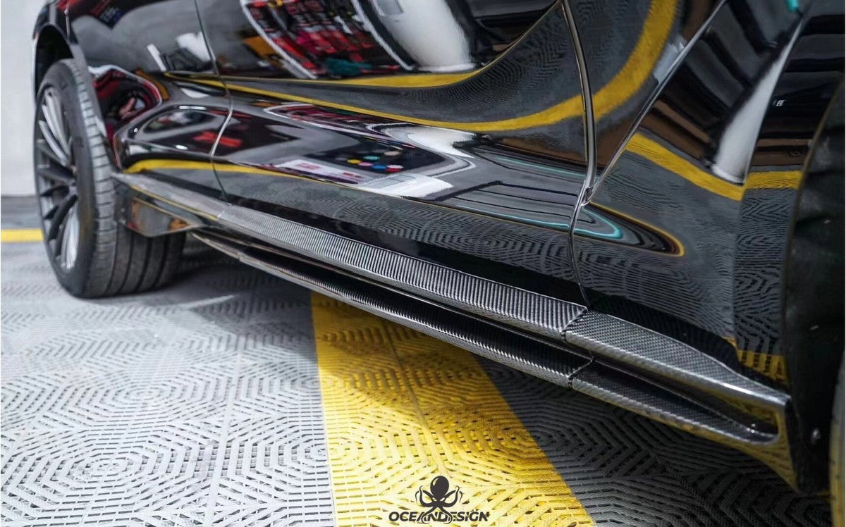 Aston Martin DBX / DBX 707 Dry Carbon Fiber Aero Kit – Front Bumper / Side Skirts / Rear Bumper / Wing / DRL