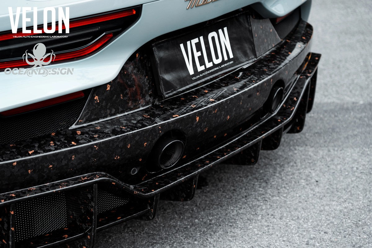 Maserati MC20 SD Style Dry Carbon Fiber Aero Kit – Front Lip, Rear Lip, Side Skirts, GT Wing, Engine Bay Trim, Fender Trim, Mirror Covers