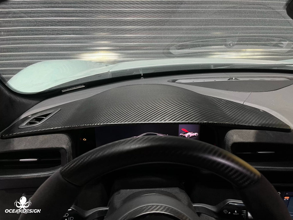 Maserati MC20 OEM Style Dry Carbon Fiber Aero Kit – Front Lip, Side Skirts, Rear Lip, Rear Wing, Engine Bay Trim, Mirror Covers