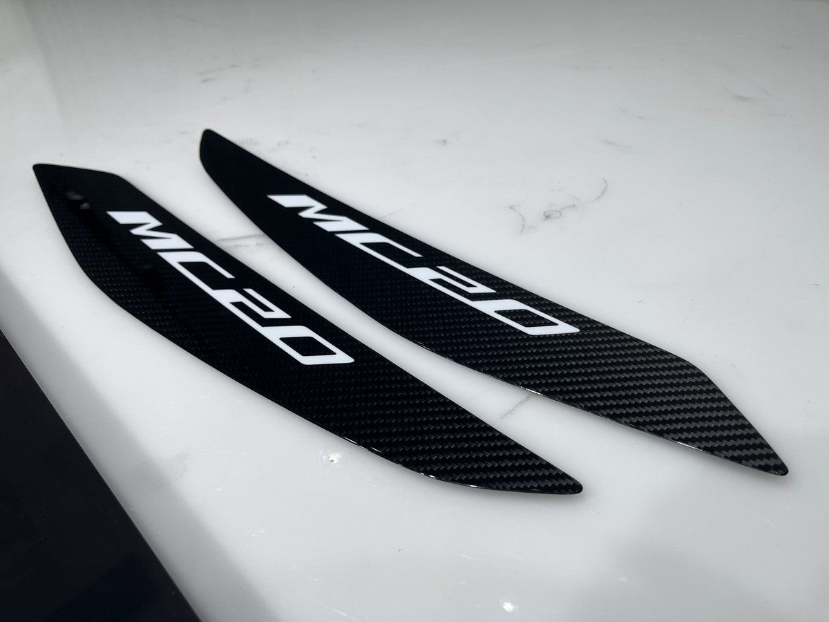 Maserati MC20 OEM Style Dry Carbon Fiber Aero Kit – Front Lip, Side Skirts, Rear Lip, Rear Wing, Engine Bay Trim, Mirror Covers