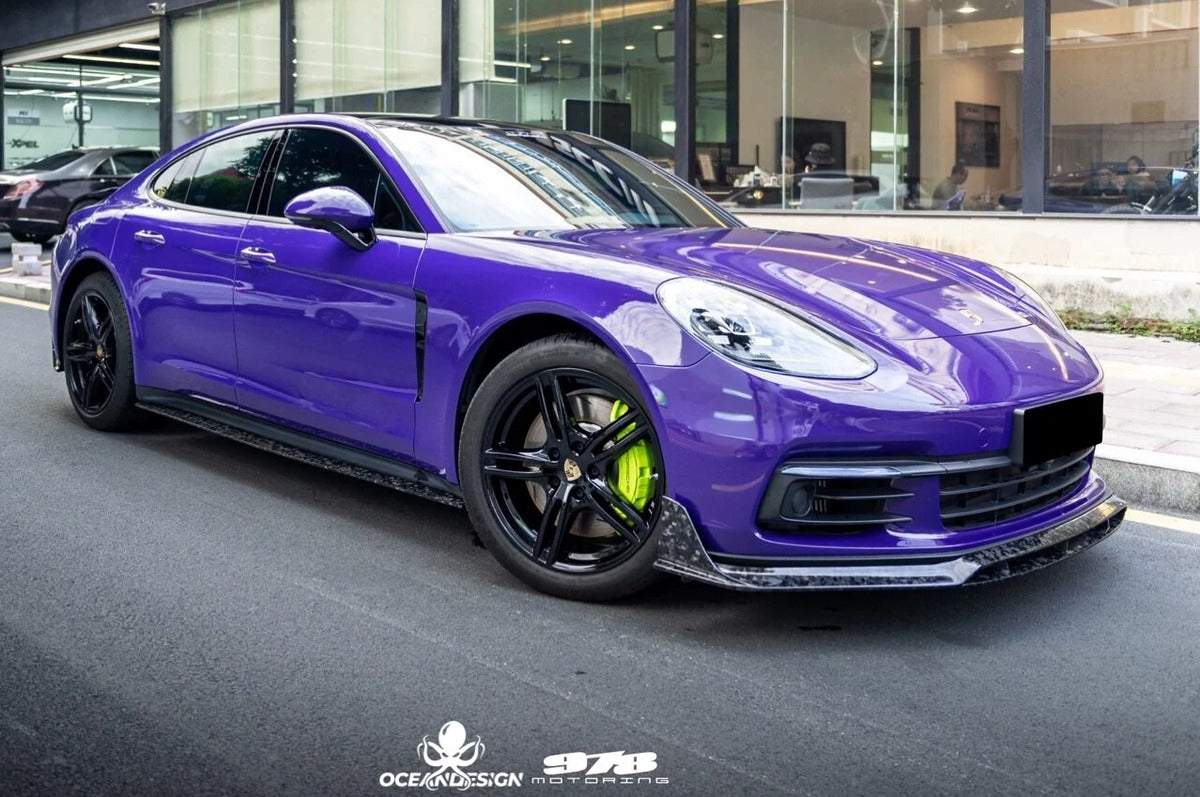 Porsche 971 Panamera OceanDesign OD-Style Dry Carbon Fiber Aero Kit – Front Lip / Side Skirts / Rear Lip / Rear Wing / Fender Trim