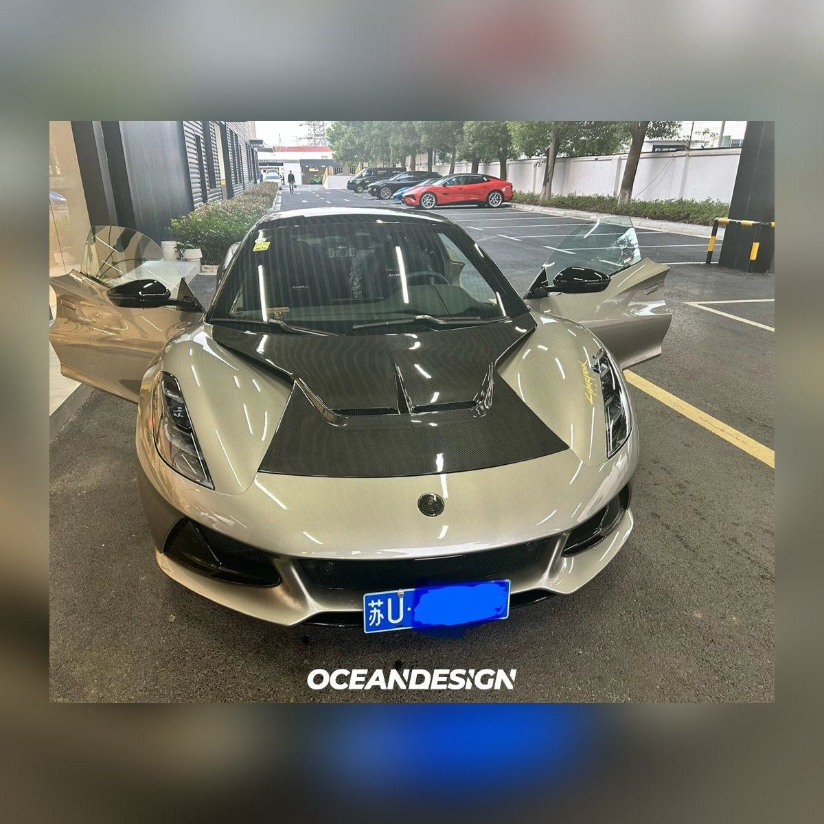 Lotus Emira / Eletre / Emeya Forged Carbon Fiber Marble-Texture Emblem