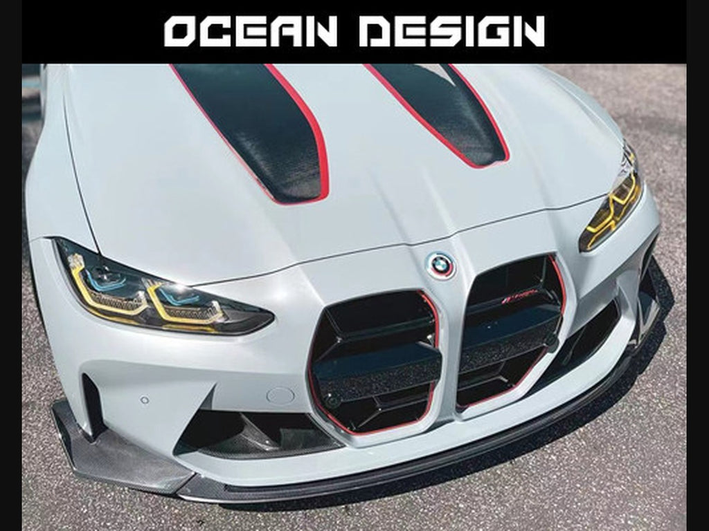 BMW G80 M3 / G82 M4 / G83 M4 CSL-Style Dry Carbon Fiber Grille + M3/M4 CSL Grille Badge