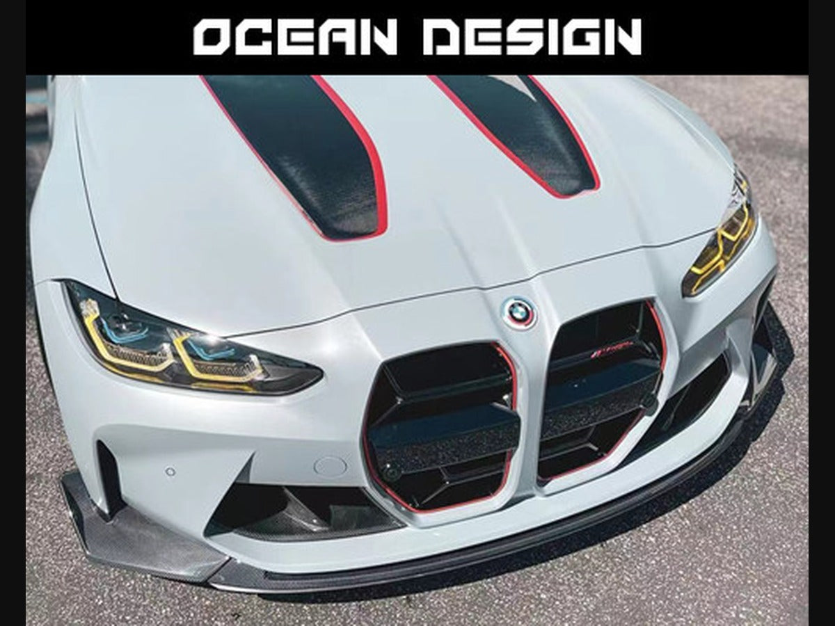 BMW G80 M3 / G82 M4 / G83 M4 CSL-Style Dry Carbon Fiber Grille + M3/M4 CSL Grille Badge