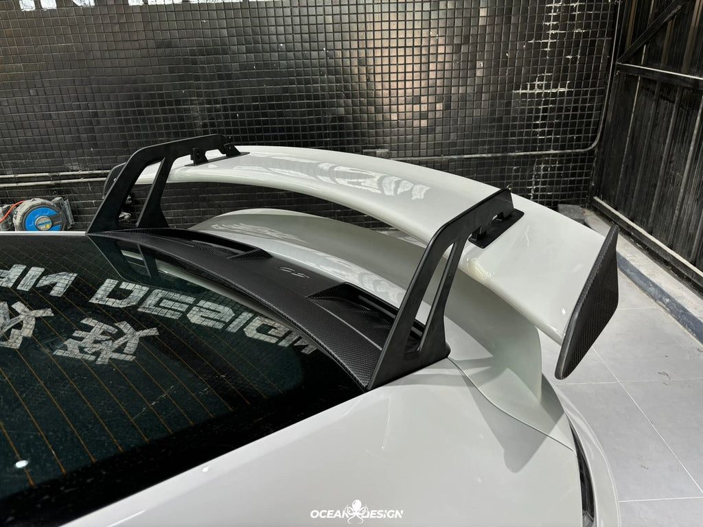 Porsche 911 992 to 992.2 GT3 Style Dry Carbon Fiber Conversion Kit – Front Bumper, Rear Bumper, Hood, Side Skirts, Engine Cover, GT Wing, Exhaust & More