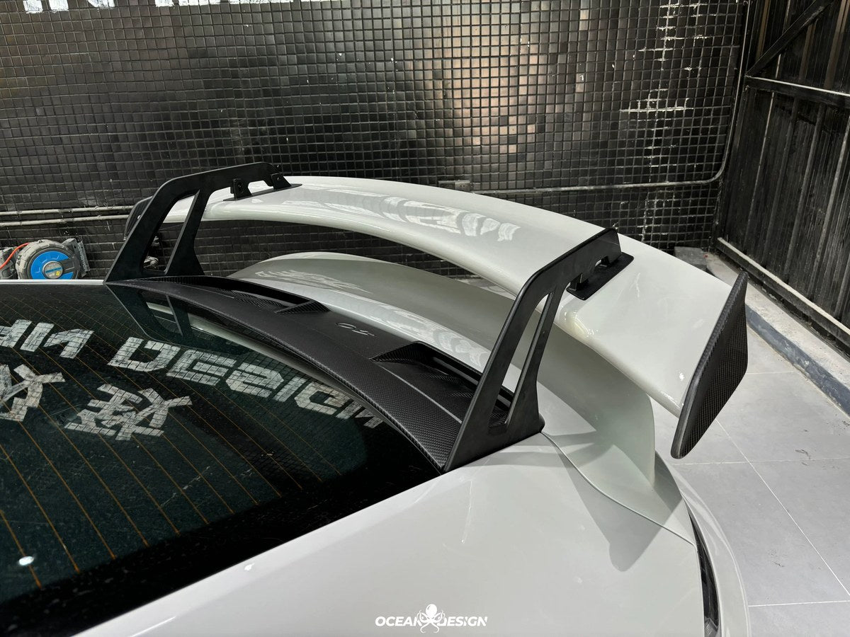 Porsche 911 992 to 992.2 GT3 Style Dry Carbon Fiber Conversion Kit – Front Bumper, Rear Bumper, Hood, Side Skirts, Engine Cover, GT Wing, Exhaust & More