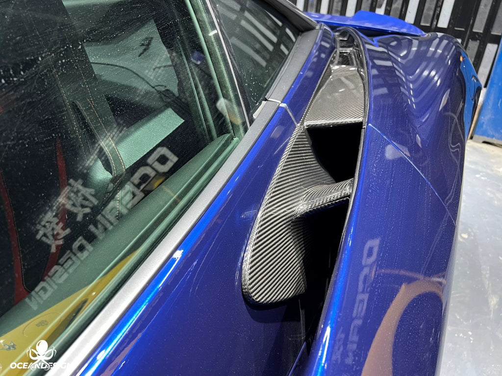 McLaren 720S 765LT-Style Dry Carbon Fiber Complete Aero Kit – Front & Rear Bumper / Wide Fenders / Side Skirts / Rear Wing / Front Lip / Hood