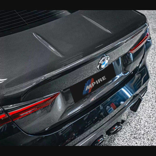 BMW G80 M3 / G82 M4 CSL-Style Dry Carbon Fiber Trunk Lid with Duck Tail Spoiler