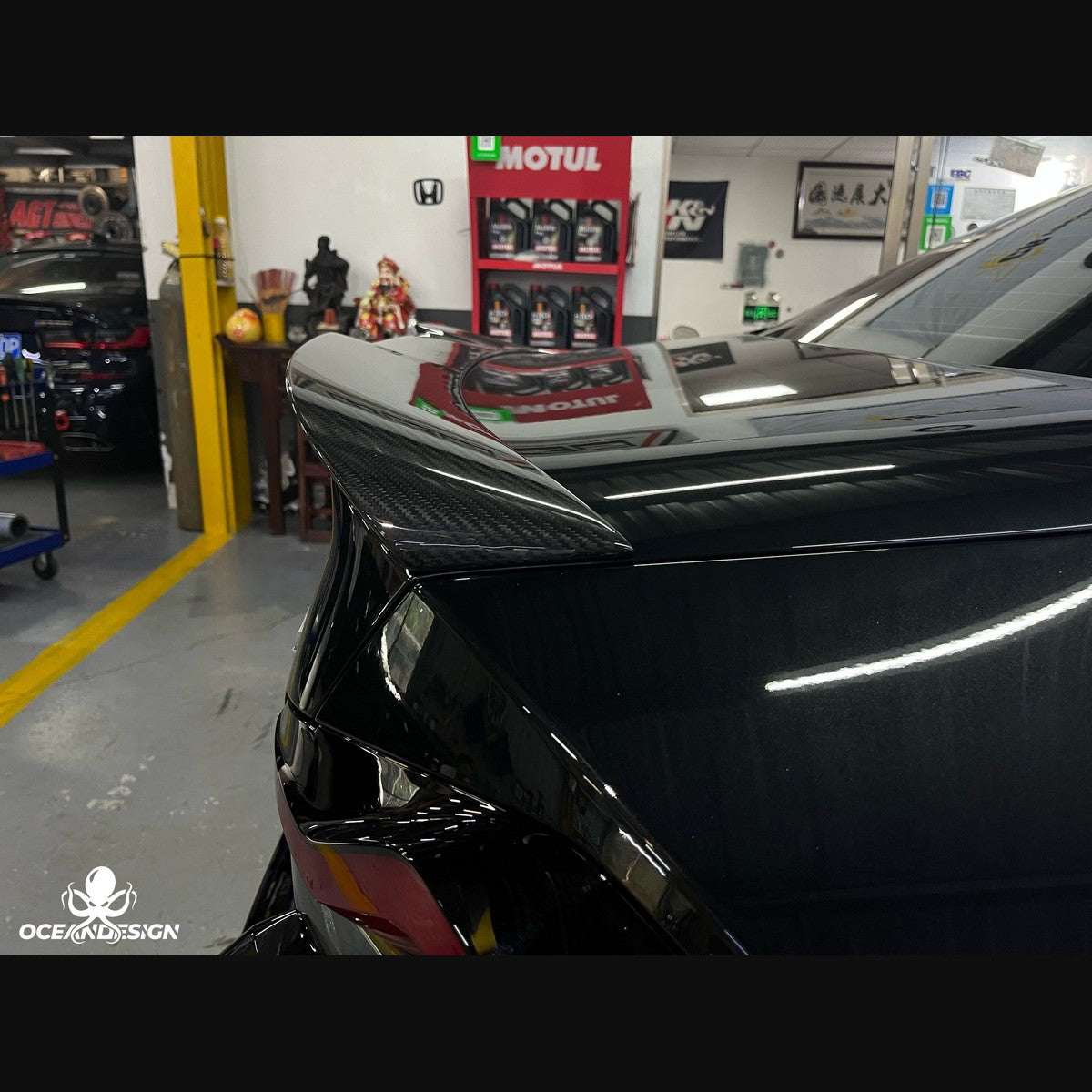 BMW G87 M2 / G42 M240i Ocean Design OD & AR Dry Carbon Fiber Rear Wing / Spoiler