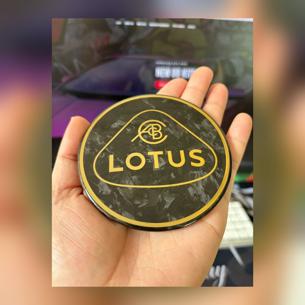Lotus Emira / Eletre / Emeya Forged Carbon Fiber Marble-Texture Emblem