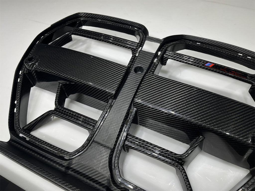 BMW G80 M3 / G82 M4 / G83 M4 CSL-Style Dry Carbon Fiber Grille + M3/M4 CSL Grille Badge