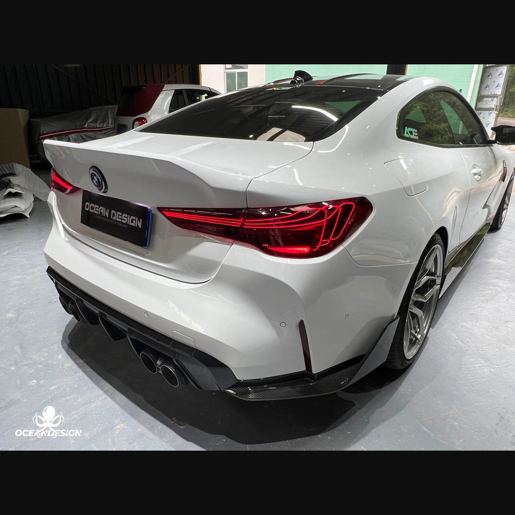 BMW G80 M3 / G82 M4 CSL-Style Dry Carbon Fiber Trunk Lid with Duck Tail Spoiler