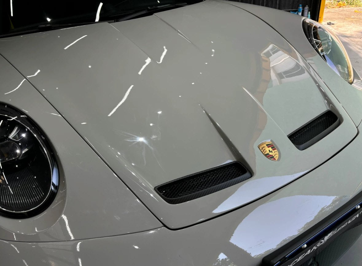 Porsche 911 992 to 992.2 GT3 Style Dry Carbon Fiber Conversion Kit – Front Bumper, Rear Bumper, Hood, Side Skirts, Engine Cover, GT Wing, Exhaust & More