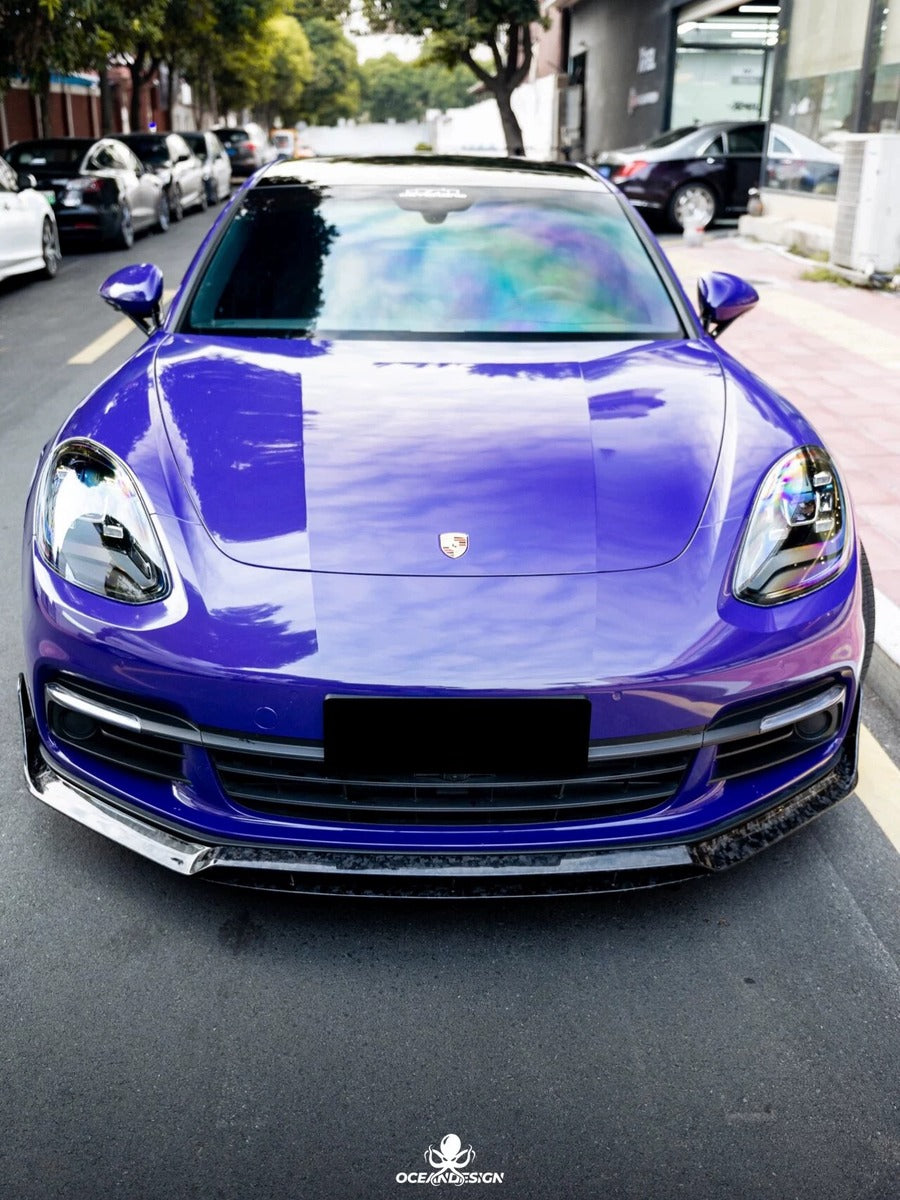 Porsche 971 Panamera OceanDesign OD-Style Dry Carbon Fiber Aero Kit – Front Lip / Side Skirts / Rear Lip / Rear Wing / Fender Trim