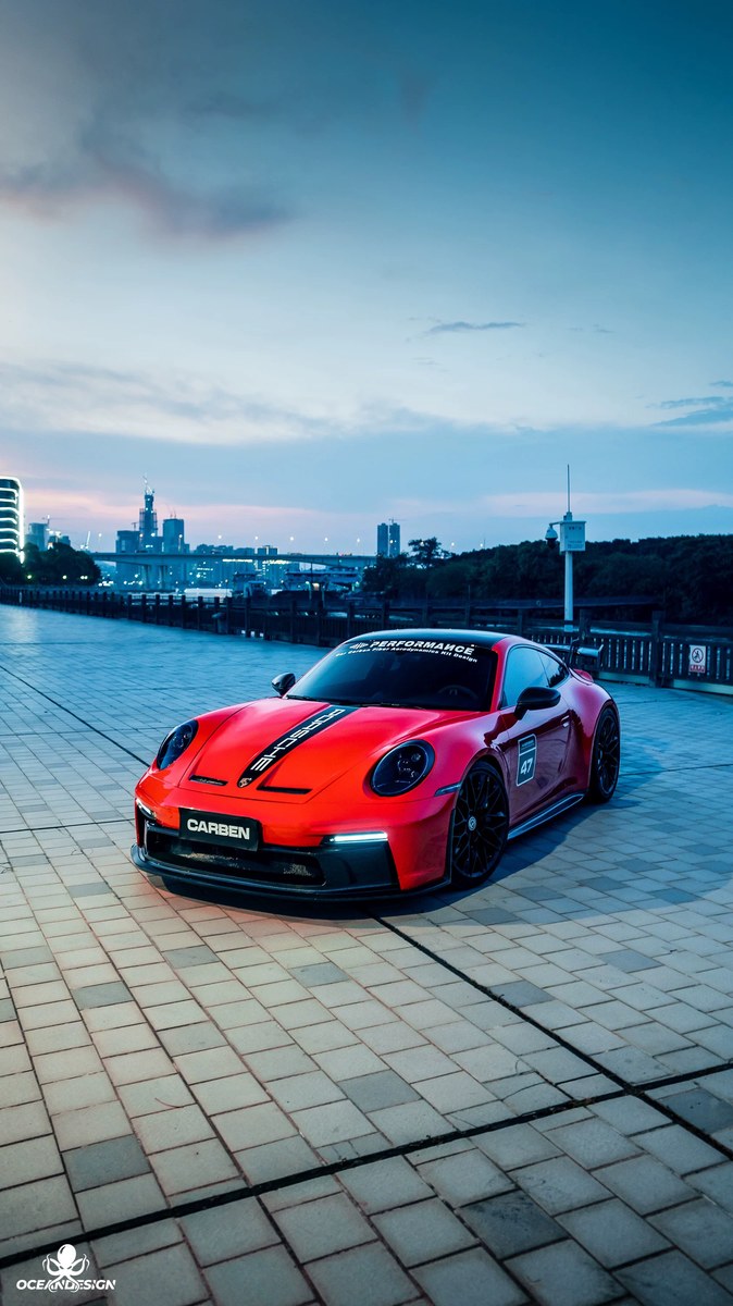 Porsche 911 992.1 GT3 Style Dry Carbon Fiber Aero Kit – Front Bumper, Rear Bumper, Side Skirts, Rear Wing, Hood, Roof, Exhaust