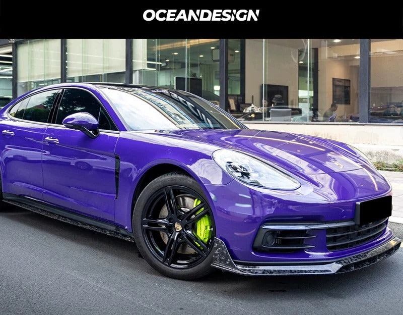 Porsche 971 Panamera OceanDesign OD-Style Dry Carbon Fiber Aero Kit – Front Lip / Side Skirts / Rear Lip / Rear Wing / Fender Trim