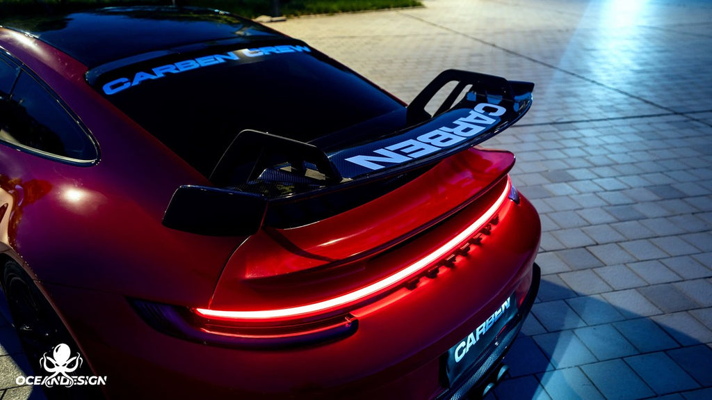 Porsche 911 992.1 GT3 Style Dry Carbon Fiber Aero Kit – Front Bumper, Rear Bumper, Side Skirts, Rear Wing, Hood, Roof, Exhaust