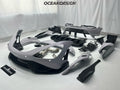 McLaren 720S 765LT-Style Dry Carbon Fiber Complete Aero Kit – Front & Rear Bumper / Wide Fenders / Side Skirts / Rear Wing / Front Lip / Hood