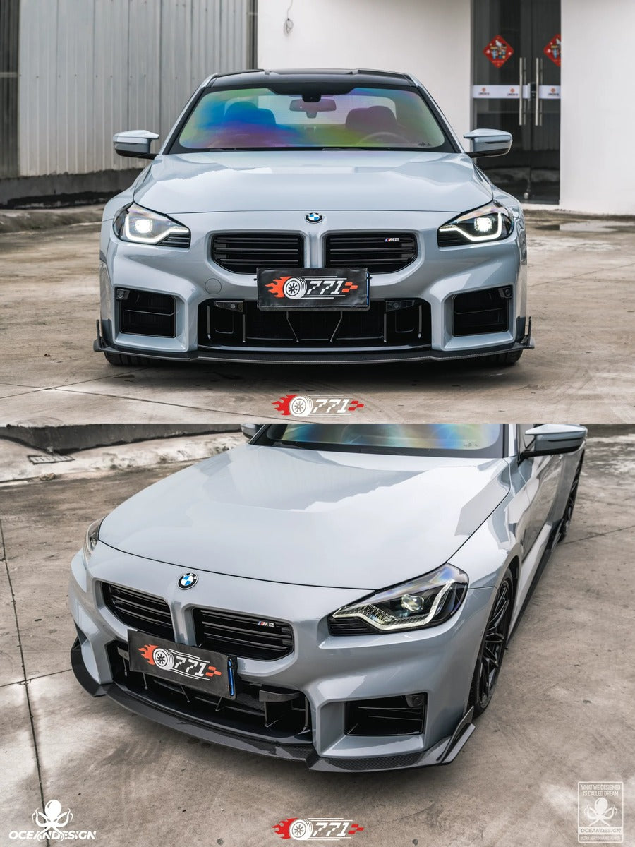 BMW G87 M2 OceanDesign OD-Style Dry Carbon Fiber Aero Kit – Front Lip / Side Skirts / Rear Lip / Rear Wing / Corner Pieces / Bumper Trim