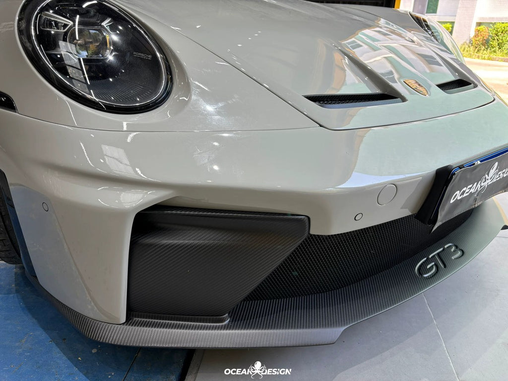 Porsche 911 992 to 992.2 GT3 Style Dry Carbon Fiber Conversion Kit – Front Bumper, Rear Bumper, Hood, Side Skirts, Engine Cover, GT Wing, Exhaust & More