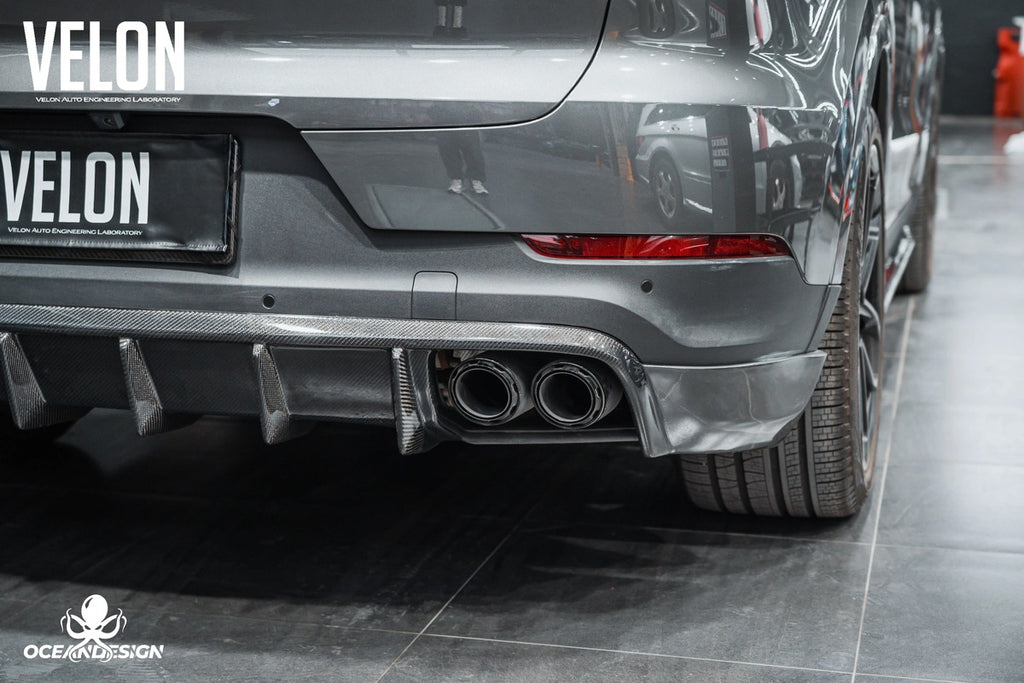 Porsche Cayenne OceanDesign OD-Style Carbon Fiber Aero Kit – Front Lip / Side Skirts / Rear Lip / Rear Wing / Front & Rear Fender Arches / Door Sills